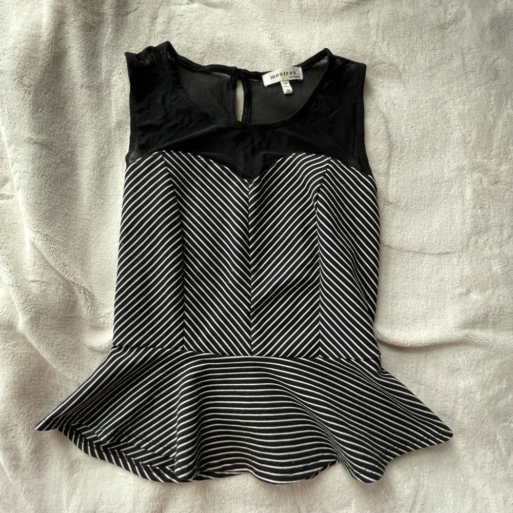 Monteu Sleeveless Stripped Top